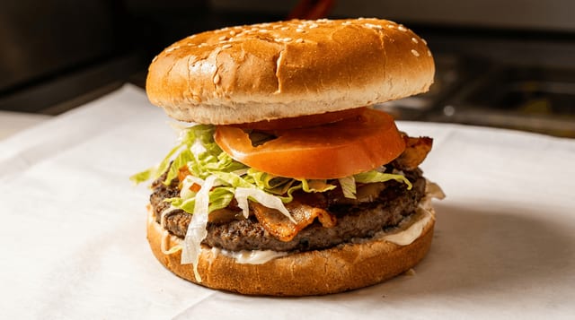 Double Bacon Cheeseburger.