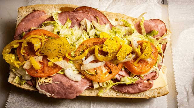 Turkey Ham Hoagie.