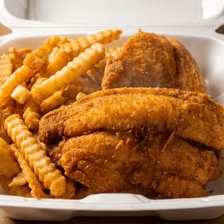 Tilapia Platter with French Fries