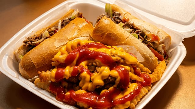 Cheese Steak Platter.