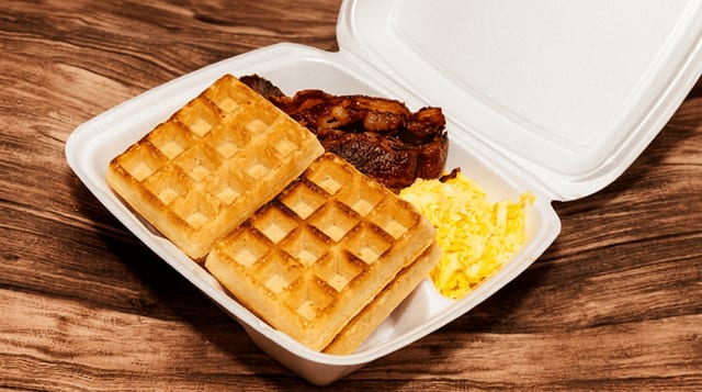 Belgian Chicken & Waffle Platter.