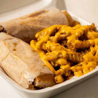 Double Cheese Steak Platter